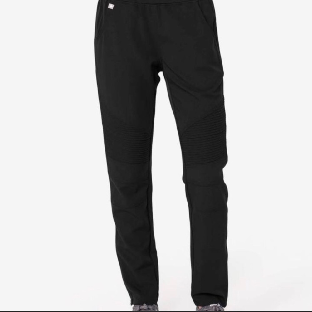 FIGS Kanye black Moto Scrub Pant